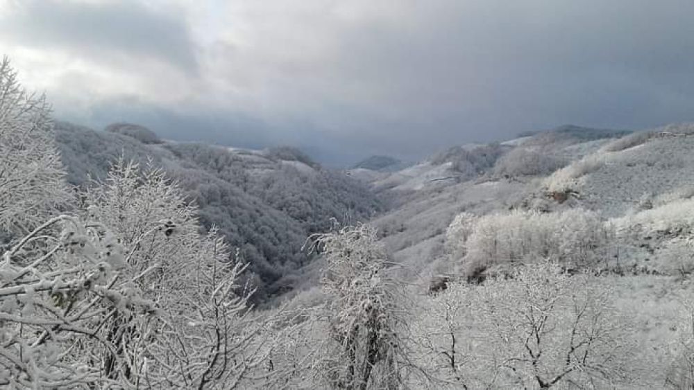 Çaybaşı'na Mevsimin ilk karı yağdı